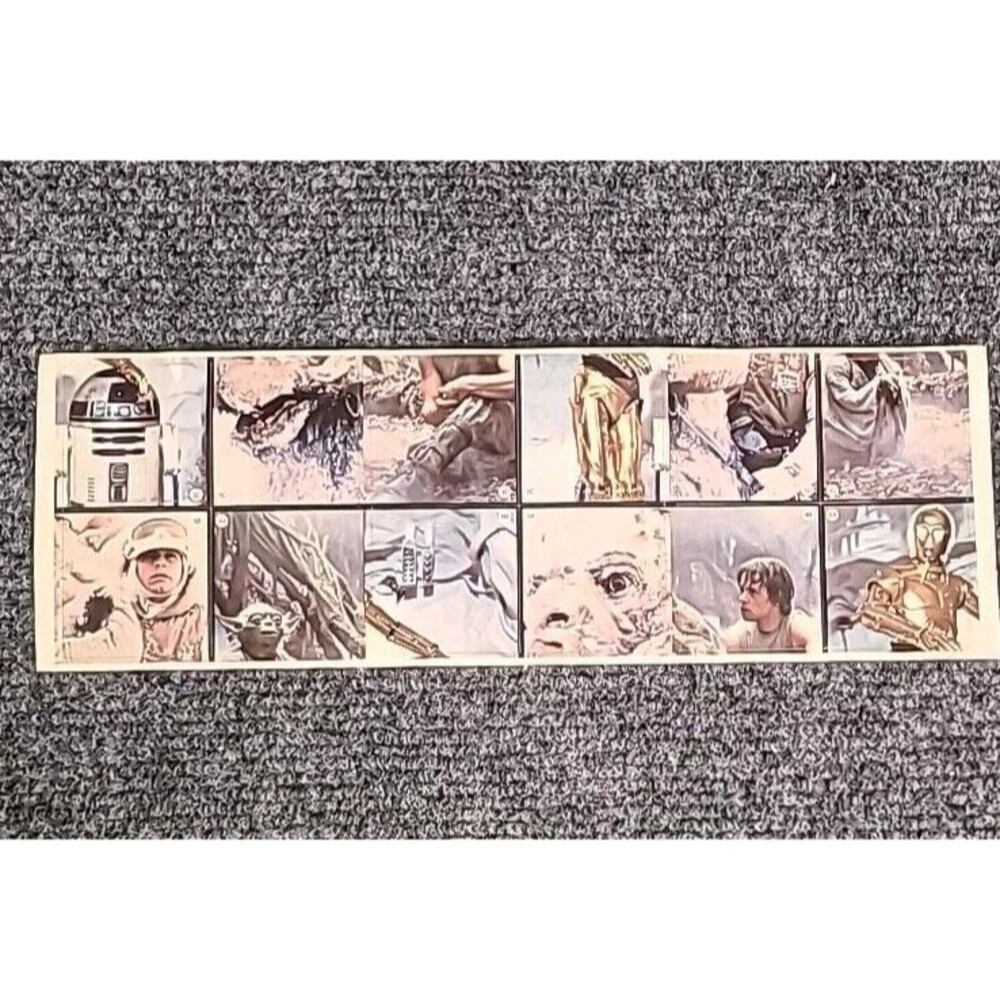 VTG 1981 Star Wars Empire Strikes Back Burger King Super Scene Stickers 1 Panel